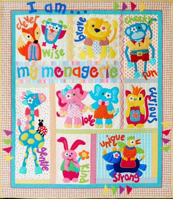 My Menagerie With Fabric Kookaburra Cottage Quilts